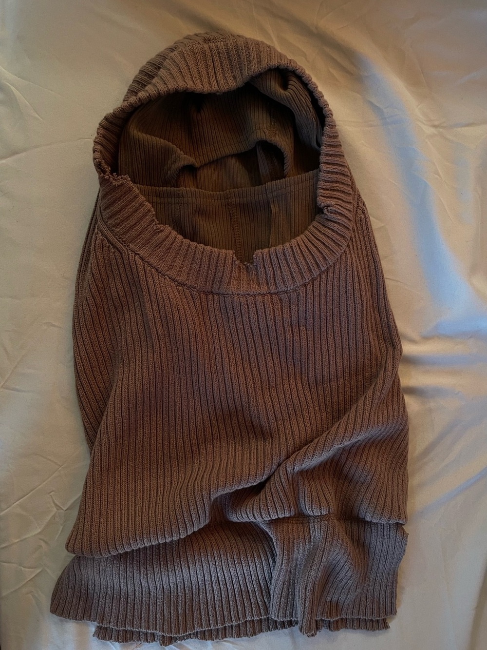 Ribbed Knit Women’s Mask / Hood